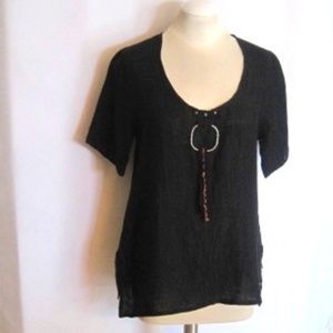 Caty Lesca Linen Top